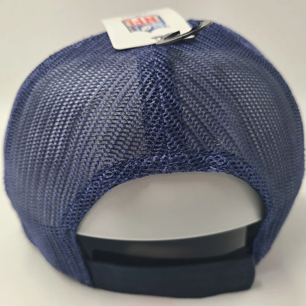 Youth New England Patriots Hat Adjustable Trucker Mesh NFL Team Apparel Blue NFL